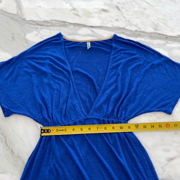 VITAMIN A BLUE BEACH COVER-UP DRESS SIZE SMALL NWOTS! - Picture 12 of 16